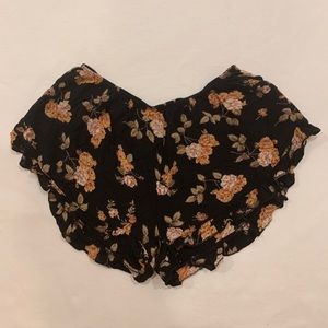 floral flowy shorts